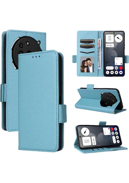 Nothing Phone 3A Pro Yan Toka Cüzdan Manyetik Pu Deri Için Flip Case (Yurt Dışından)
