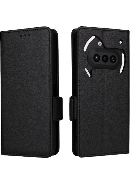 Nothing Phone 3A Kart Yuvaları Tutucu Pu Deri Manyetik Yan Için Flip Case (Yurt Dışından)