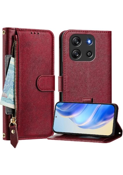 Blackview Oscal Düz 1c Fermuar Kart Tutucu Pu Deri Için Flip Case (Yurt Dışından)