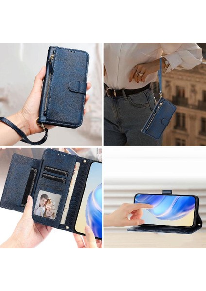 Zte Nubia Redmagic 10 Hava Pu Deri Manyetik Kart Tutucu Için Flip Case (Yurt Dışından)