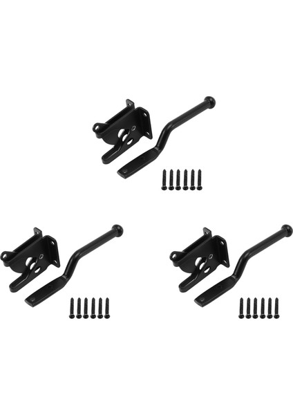 3 Set Kendiliğinden Kilitlenen Kapı Mandalı Otomatik Ağır Kuvvet Kolu Çit Kapı Kilidi (Yurt Dışından)