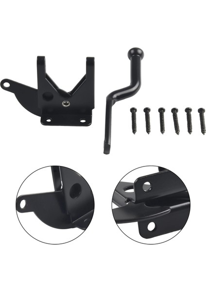 3 Set Kendiliğinden Kilitlenen Kapı Mandalı Otomatik Ağır Kuvvet Kolu Çit Kapı Kilidi (Yurt Dışından)