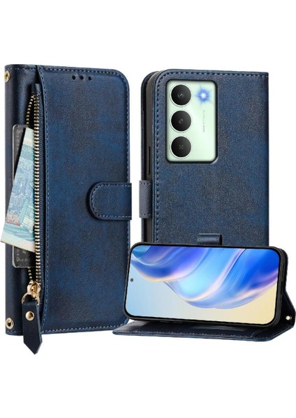 Realme C75 5g Fermuar Kart Tutucu Pu Deri Manyetik Için Flip Case (Yurt Dışından) fırsatları