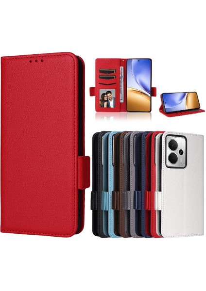 Realme 14T 5g Cüzdan Manyetik Yan Toka Pu Deri Kart Için Flip Case (Yurt Dışından) indirimleri