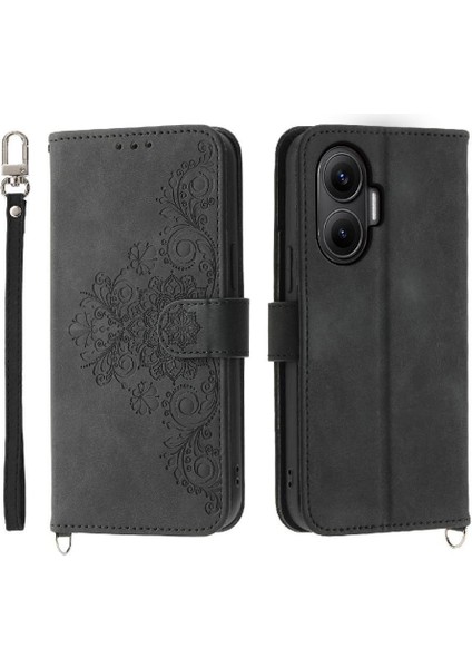 Xiaomi Poco F7 5g Çoklu Kredi Kartı Yuvaları Bileklik Için Flip Case (Yurt Dışından)