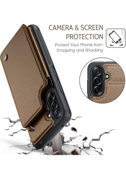 Samsung Galaxy A36 5g Ince Darbeye Dayanıklı Durumda Rfıd Engelleme Pu Için Flip Case (Yurt Dışından) indirimleri