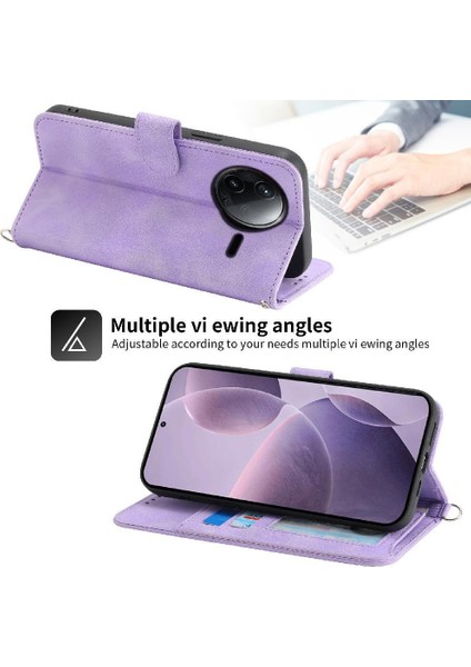 Xiaomi Poco F7 Pro Bileklik Çoklu Kredi Kartı Yuvaları Için Flip Case (Yurt Dışından)
