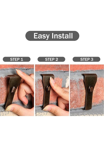 Tuğla Kancalarını Asmak Için 8 Tuğla Klipsi Tuğla Klipsleri (Yurt Dışından) fiyatları