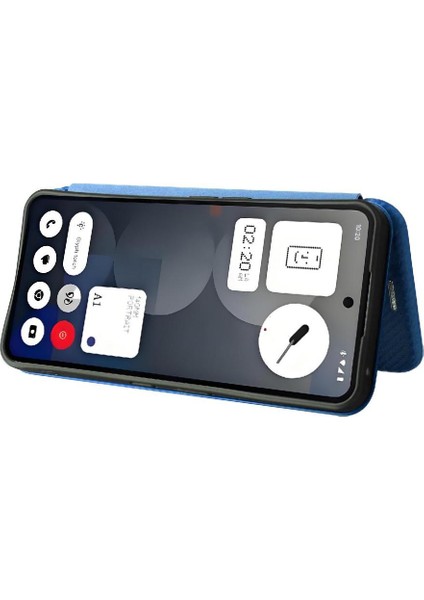Nothing Phone 3A Pro Kart Ekleme Manyetik Karbon Fiber Için Flip Case (Yurt Dışından)