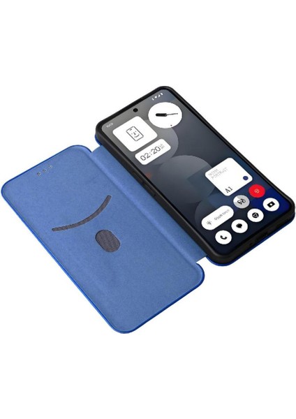 Nothing Phone 3A Pro Kart Ekleme Manyetik Karbon Fiber Için Flip Case (Yurt Dışından)