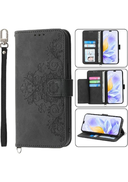 Onur Için Flip Case 400 Darbeye Bileklik Kabartmalı Çoklu Kredi Kartı (Yurt Dışından)