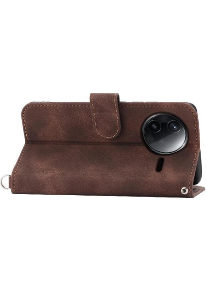Xiaomi Poco F7 Pro Bileklik Çoklu Kredi Kartı Yuvaları Için Flip Case (Yurt Dışından)