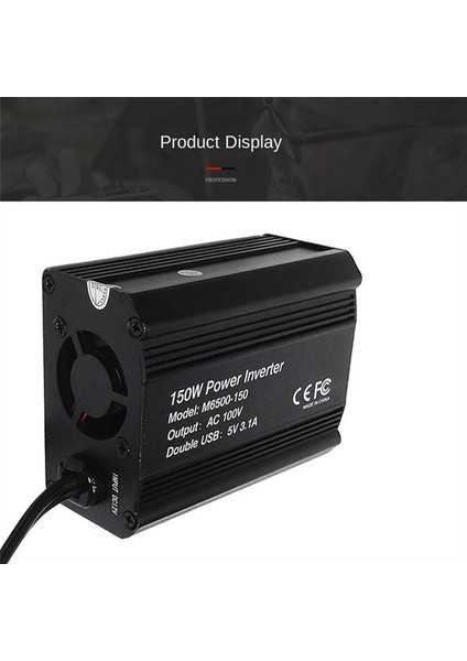 Araba Invertörü 150W 12V Ila 110V220V Adaptör USB Hızlı Şarj Abd Fişi (Yurt Dışından)