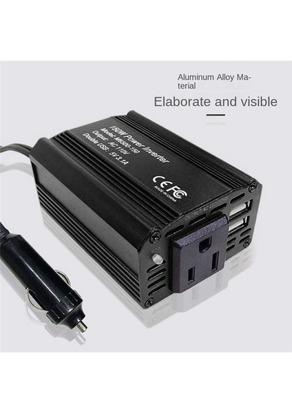 Araba Invertörü 150W 12V Ila 110V220V Adaptör USB Hızlı Şarj Abd Fişi (Yurt Dışından)