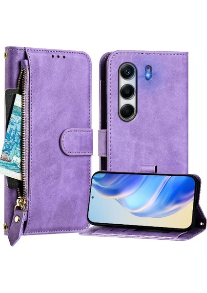 Tecno Camon 40 Pro 4g Premium Fermuarlı Deri Çapraz Askılı Uzun Askılı Cüzdan Kılıf Kapaklı Kartlıklı (Yurt Dışından) indirimleri
