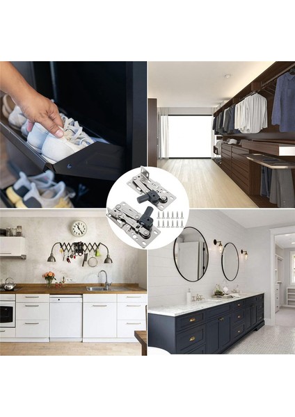 Lavabo Ön Çekmecesi Için 2 Paket Açılır Tepsi Menteşeleri Ön Dolap Klipsleri (Yurt Dışından) indirimleri