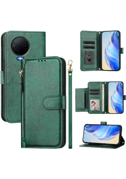 Infınıx Note 12 Pro 4g Premium Fermuarlı Deri Çapraz Askılı Uzun Askılı Cüzdan Kılıf Kapaklı Kartlıklı (Yurt Dışından) indirimleri