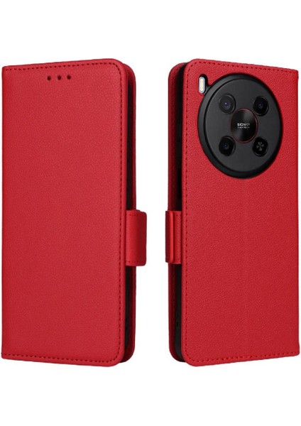 Nubia V70 Max Kart Yuvaları Için Flip Case Tutucu Yan Toka Cüzdan Pu (Yurt Dışından)