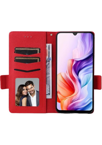 Nubia V70 Max Kart Yuvaları Için Flip Case Tutucu Yan Toka Cüzdan Pu (Yurt Dışından)