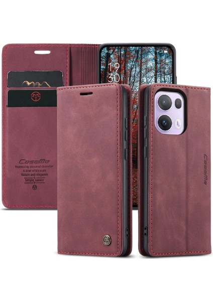 Oppo Reno 13 Pro 5g Flip Folio Kitap Için Flip Case Vintage Pu Deri Kılıf (Yurt Dışından) fırsatları