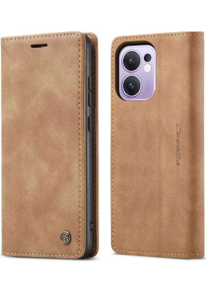 Oppo Reno 13F 4g/5g Için Flip Case Kart Yuvası Kickstand Vintage Pu Flip (Yurt Dışından) indirimleri