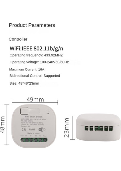 Tuya Wıfı RF433 Alıcı 16A Wifi Akıllı 433MHZ Alexa Ev Için (Yurt Dışından)