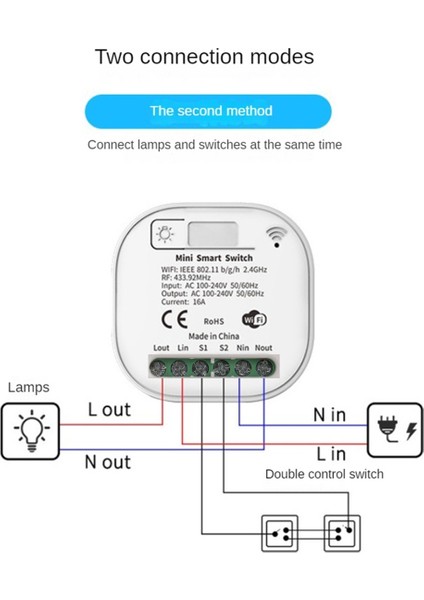 Tuya Wıfı RF433 Alıcı 16A Wifi Akıllı 433MHZ Alexa Ev Için (Yurt Dışından)