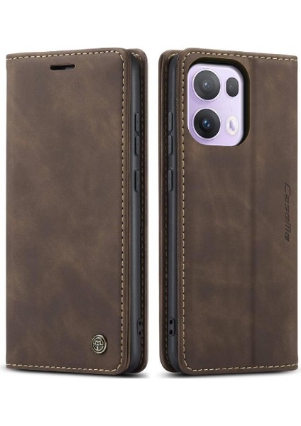 Oppo Reno 13 Pro 5g Flip Folio Kitap Için Flip Case Vintage Pu Deri Kılıf (Yurt Dışından) fiyatları