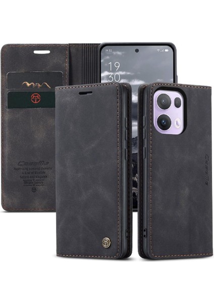 Oppo Reno 13 Pro 5g Flip Folio Kitap Için Flip Case Vintage Pu Deri Kılıf (Yurt Dışından)