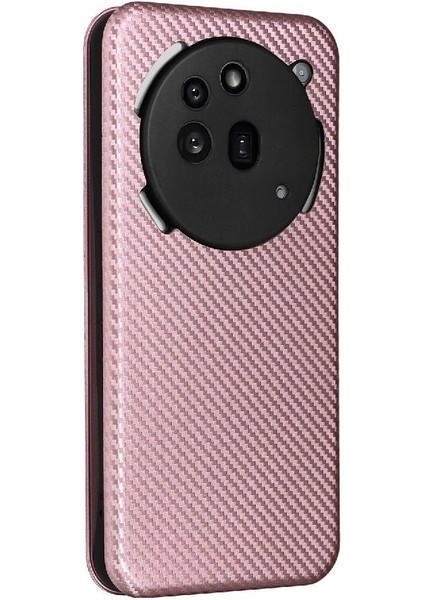 Nothing Phone 3A Pro Kart Ekleme Manyetik Karbon Fiber Için Flip Case (Yurt Dışından)