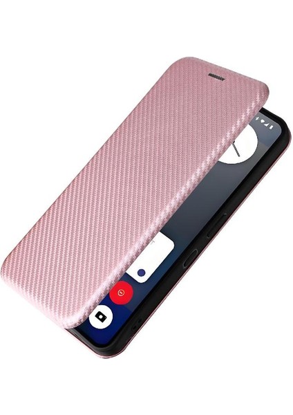 Nothing Phone 3A Pro Kart Ekleme Manyetik Karbon Fiber Için Flip Case (Yurt Dışından)