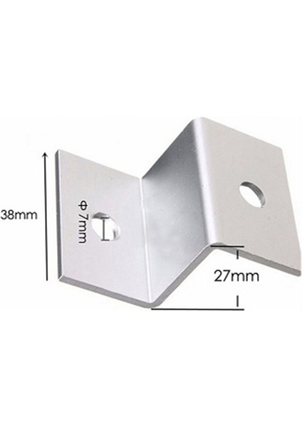 Panel Montajlı Güneş Paneli Montaj Rafı Z Braketi Rv Çatı Tekne Kiti Zj-02 (Yurt Dışından)