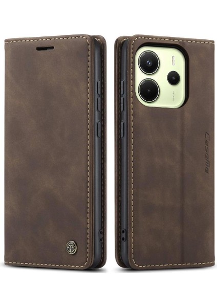 Xiaomi Redmi Note 14 4g Vintage Pu Deri Cüzdan Flip Folio Için Flip Case (Yurt Dışından) fiyatları
