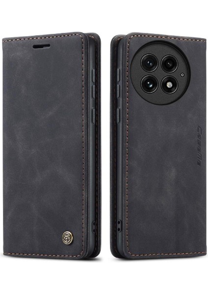 Oneplus 13 Flip Folio Kitap Için Flip Case Vintage Pu Deri Cüzdan Kılıf (Yurt Dışından)