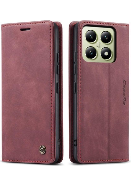 Xiaomi 14T Pro 5g Vintage Pu Deri Cüzdan Kılıf Kart Yuvası Için Flip Case (Yurt Dışından) fırsatları