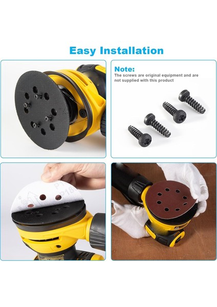 DWE6421 6421K DWE6423 6423K Için 4 Adet 5 Inç 8 Delikli Kanca Zımpara Pedi (Yurt Dışından) indirimleri