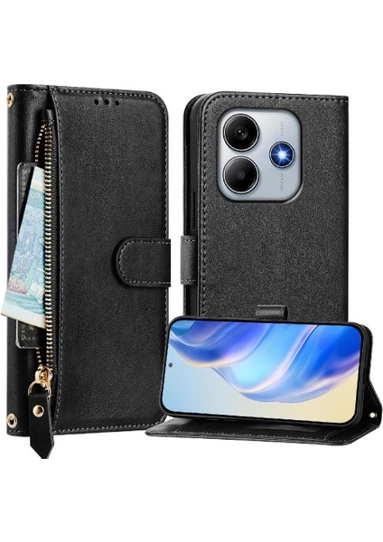 Xiaomi Poco M7 Pro 5g Premium Fermuarlı Deri Çapraz Askılı Uzun Askılı Cüzdan Kılıf Kapaklı Kartlıklı (Yurt Dışından) indirimleri