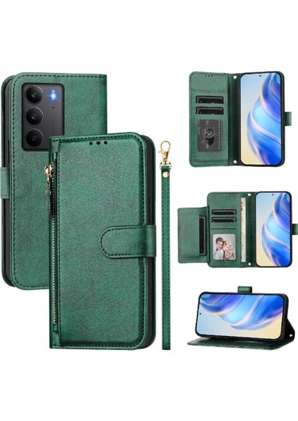 Realme C75 4g Premium Fermuarlı Deri Çapraz Askılı Uzun Askılı Cüzdan Kılıf Kapaklı Kartlıklı (Yurt Dışından) indirimleri