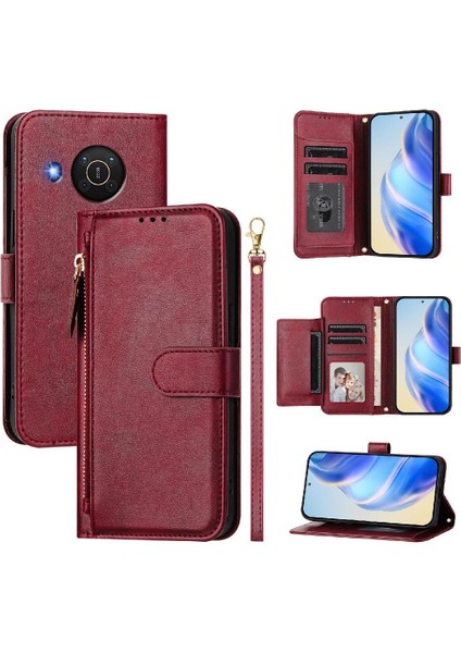 Nokia X10 Premium Fermuarlı Deri Çapraz Askılı Uzun Askılı Cüzdan Kılıf Kapaklı Kartlıklı (Yurt Dışından) indirimleri