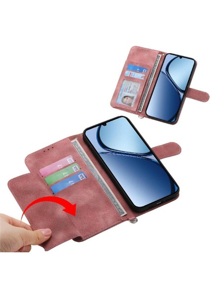 Oppo A5 Pro Darbeye Dayanıklı Bileklik Çoklu Kredi Kartı Yuvaları Için Flip Case (Yurt Dışından)