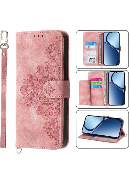 Oppo A5 Pro Darbeye Dayanıklı Bileklik Çoklu Kredi Kartı Yuvaları Için Flip Case (Yurt Dışından)