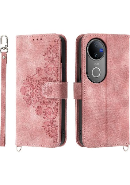Vivo V50 Çoklu Kredi Kartı Yuvaları Için Flip Case Bileklik Darbeye (Yurt Dışından)