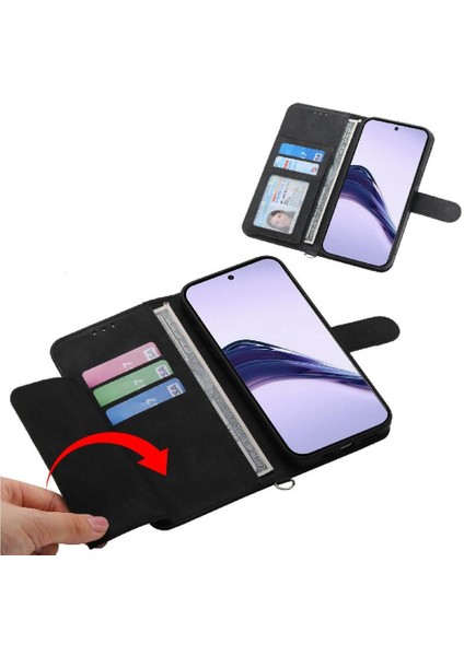 Realme 14 Pro Bileklik Çoklu Kredi Kartı Yuvaları Için Flip Case Kabartmalı (Yurt Dışından) modelleri