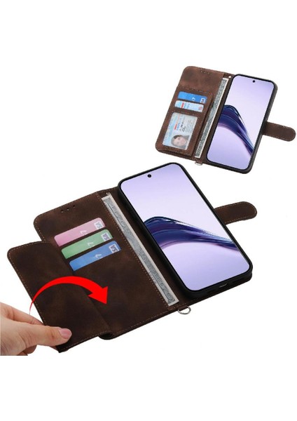Realme 14 Pro Plus Çoklu Kredi Kartı Yuvaları Için Flip Case Darbeye (Yurt Dışından)