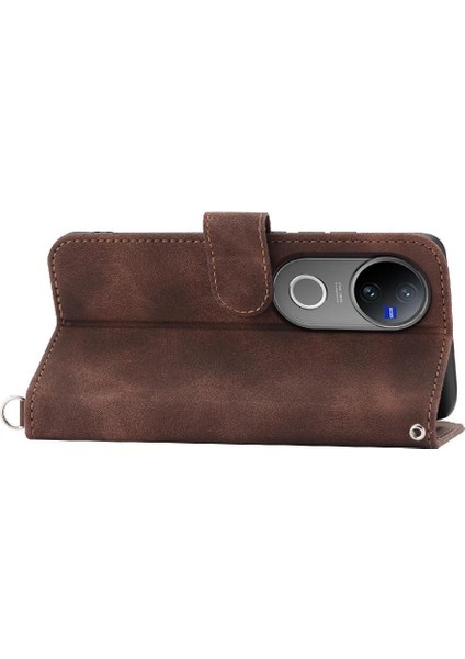 Vivo V50 Çoklu Kredi Kartı Yuvaları Için Flip Case Bileklik Darbeye (Yurt Dışından) fırsatları