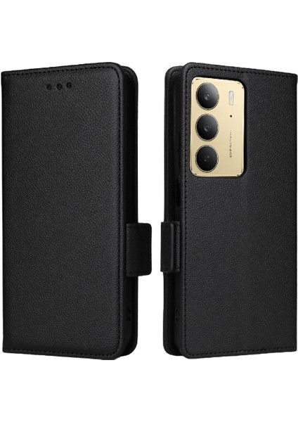 Realme C75 4g Pu Deri Yan Toka Kart Yuvaları Tutucu Için Flip Case (Yurt Dışından)