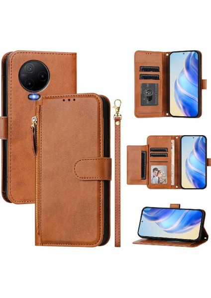 Infınıx Note 12 2023 4g Premium Fermuarlı Deri Çapraz Askılı Uzun Askılı Cüzdan Kılıf Kapaklı Kartlıklı (Yurt Dışından) indirimleri