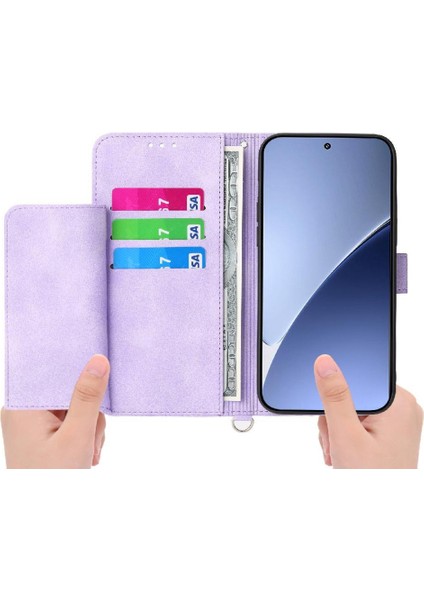 Xiaomi 15 Kabartmalı Bileklik Darbeye Dayanıklı Çoklu Kredi Kartı Için Flip Case (Yurt Dışından) indirimleri