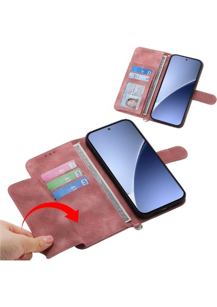 Xiaomi 15 Kabartmalı Bileklik Darbeye Dayanıklı Çoklu Kredi Kartı Için Flip Case (Yurt Dışından) modelleri