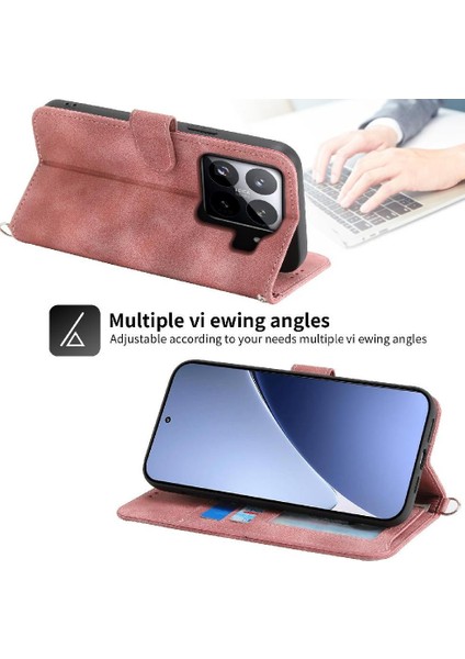 Xiaomi 15 Kabartmalı Bileklik Darbeye Dayanıklı Çoklu Kredi Kartı Için Flip Case (Yurt Dışından) indirimleri